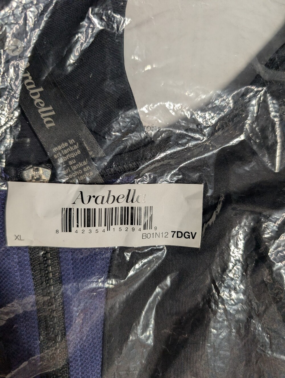 Arabella Front Zip Sport Bra XL NEW - Picture 6 of 6